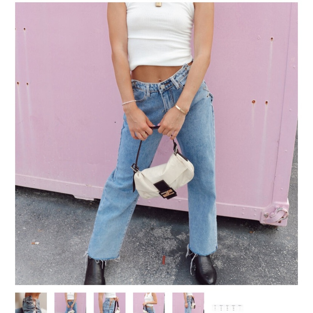 colorful natalie size medium jeans. worn twice and in like-new condition